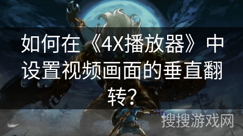 如何在《4X播放器》中设置视频画面的垂直翻转？