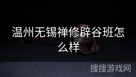 温州无锡禅修辟谷班怎么样