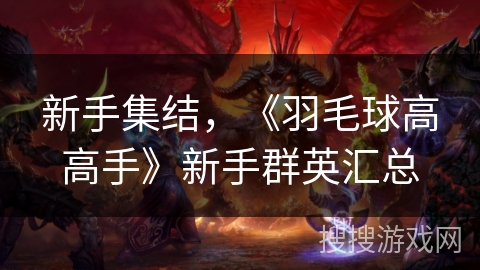 新手集结，《羽毛球高高手》新手群英汇总