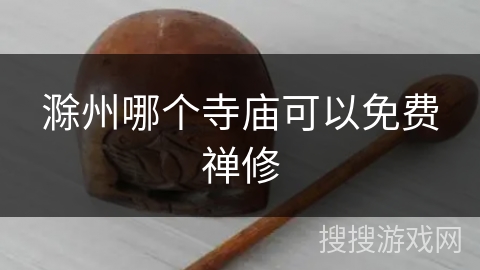 滁州哪个寺庙可以免费禅修