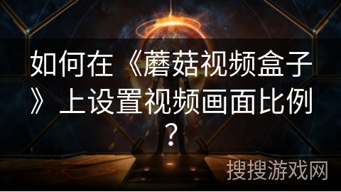 如何在《蘑菇视频盒子》上设置视频画面比例？