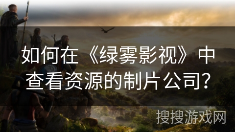 如何在《绿雾影视》中查看资源的制片公司？
