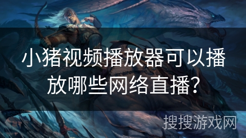 小猪视频播放器可以播放哪些网络直播？