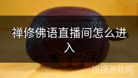 禅修佛语直播间怎么进入