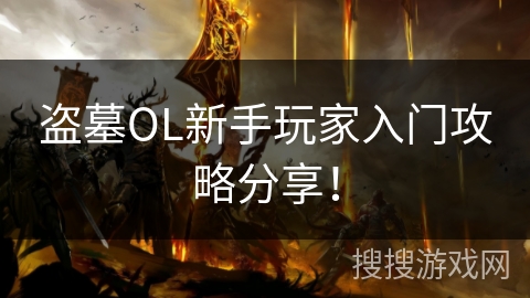 盗墓OL新手玩家入门攻略分享！