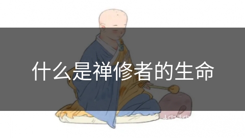 什么是禅修者的生命