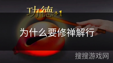 为什么要修禅解行 为什么要修禅解行