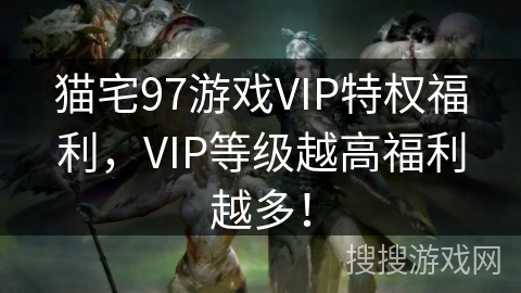 猫宅97游戏VIP特权福利，VIP等级越高福利越多！