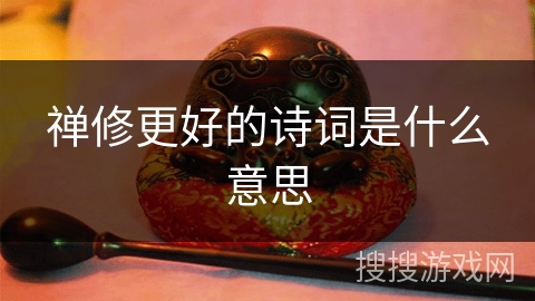 禅修更好的诗词是什么意思 禅修更好的诗词是什么意思