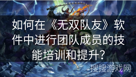 如何在《无双队友》软件中进行团队成员的技能培训和提升? 如何在《无双队友》软件中进行团队成员的技能培训和提升?