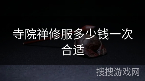 寺院禅修服多少钱一次合适