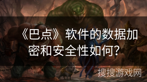 《巴点》软件的数据加密和安全性如何？