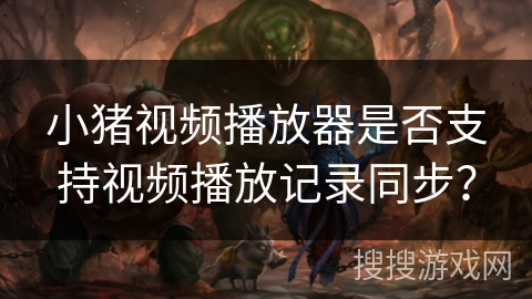 小猪视频播放器是否支持视频播放记录同步？