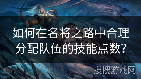 如何在名将之路中合理分配队伍的技能点数？