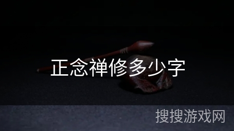 正念禅修多少字