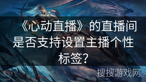 《心动直播》的直播间是否支持设置主播个性标签？