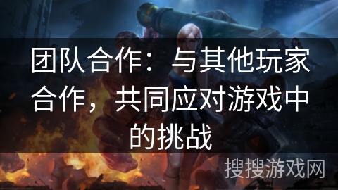 团队合作：与其他玩家合作，共同应对游戏中的挑战