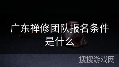 广东禅修团队报名条件是什么