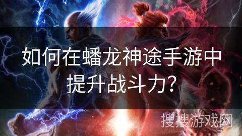 如何在蟠龙神途手游中提升战斗力？