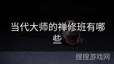 当代大师的禅修班有哪些