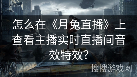 怎么在《月兔直播》上查看主播实时直播间音效特效？