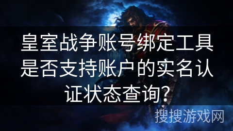 皇室战争账号绑定工具是否支持账户的实名认证状态查询？