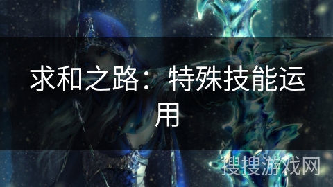求和之路：特殊技能运用