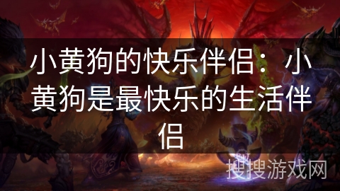 小黄狗的快乐伴侣：小黄狗是最快乐的生活伴侣