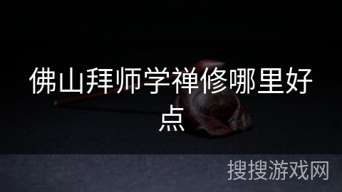 佛山拜师学禅修哪里好点