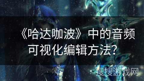 《哈达咖波》中的音频可视化编辑方法？