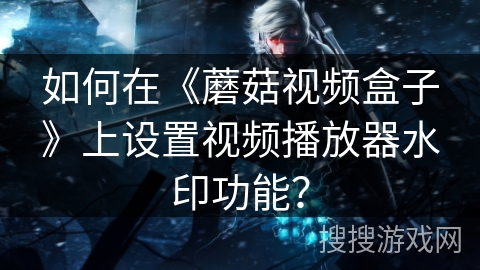 如何在《蘑菇视频盒子》上设置视频播放器水印功能？