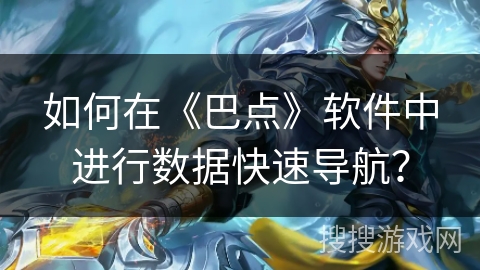 如何在《巴点》软件中进行数据快速导航？