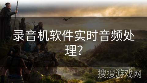 录音机软件实时音频处理? 录音机软件实时音频处理?