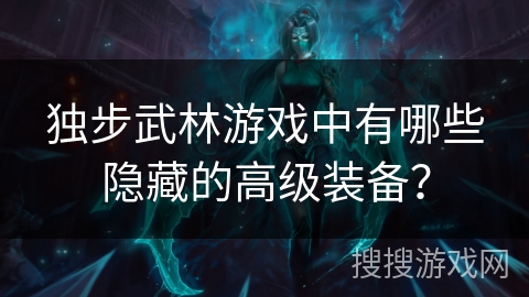 独步武林游戏中有哪些隐藏的高级装备？