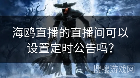 海鸥直播的直播间可以设置定时公告吗？
