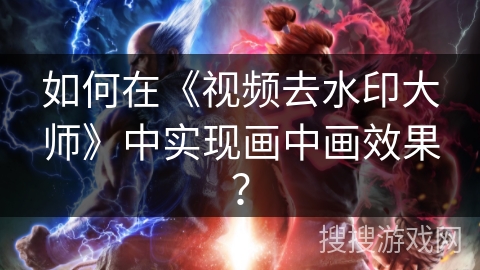 如何在《视频去水印大师》中实现画中画效果？