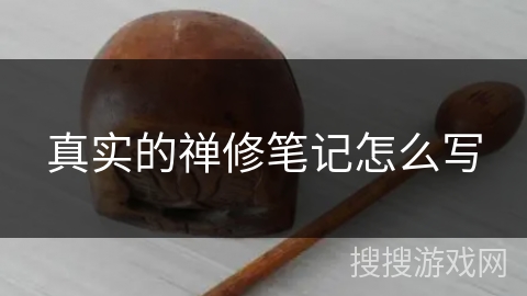 真实的禅修笔记怎么写