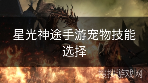 星光神途手游宠物技能选择