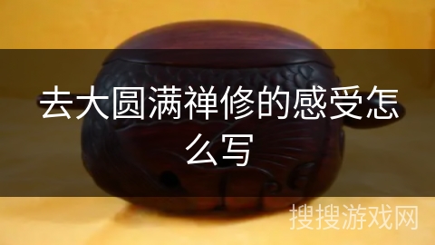 去大圆满禅修的感受怎么写