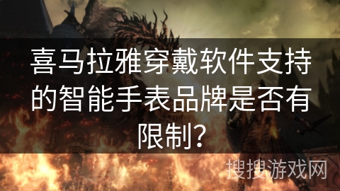 喜马拉雅穿戴软件支持的智能手表品牌是否有限制? 喜马拉雅穿戴软件支持的智能手表品牌是否有限制?