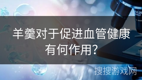 羊羹对于促进血管健康有何作用？