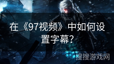 在《97视频》中如何设置字幕？