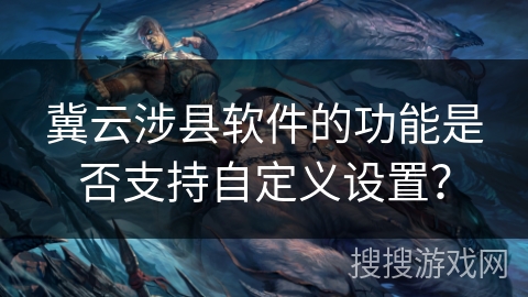 冀云涉县软件的功能是否支持自定义设置？