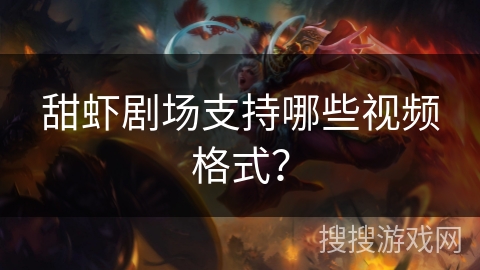 甜虾剧场支持哪些视频格式? 甜虾剧场支持哪些视频格式?