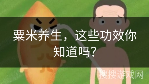 粟米养生，这些功效你知道吗？