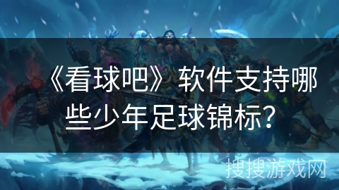 《看球吧》软件支持哪些少年足球锦标? 《看球吧》软件支持哪些少年足球锦标?