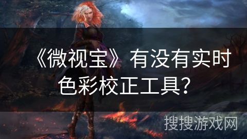 《微视宝》有没有实时色彩校正工具？