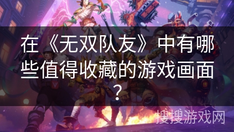 在《无双队友》中有哪些值得收藏的游戏画面？