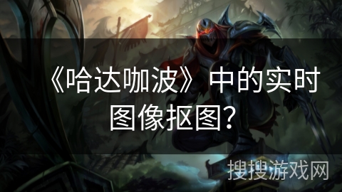 《哈达咖波》中的实时图像抠图? 《哈达咖波》中的实时图像抠图?