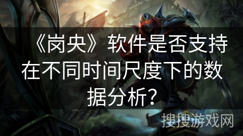 《岗央》软件是否支持在不同时间尺度下的数据分析？